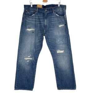 Polo Ralph Lauren Classic Fit Patchwork Jeans Sz 40x32